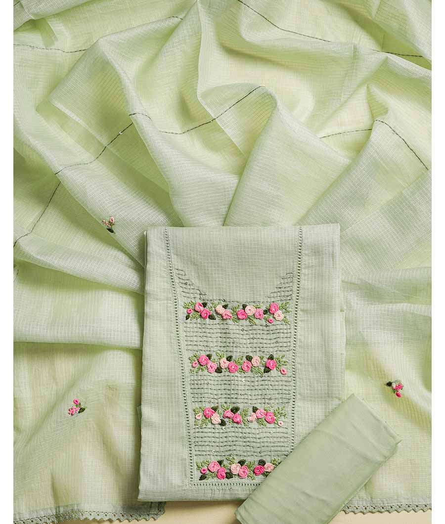 KOTA SILK EMBROIDERED SUIT SET