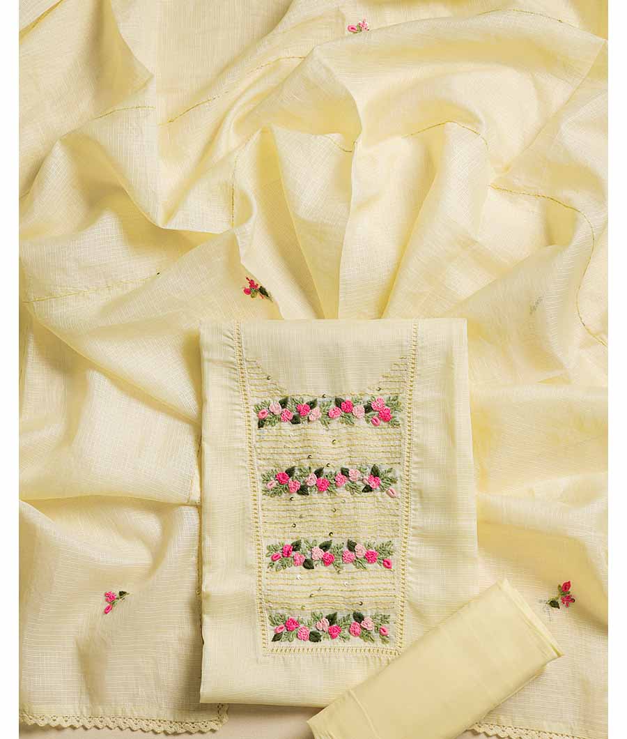 KOTA SILK EMBROIDERED SUIT SET