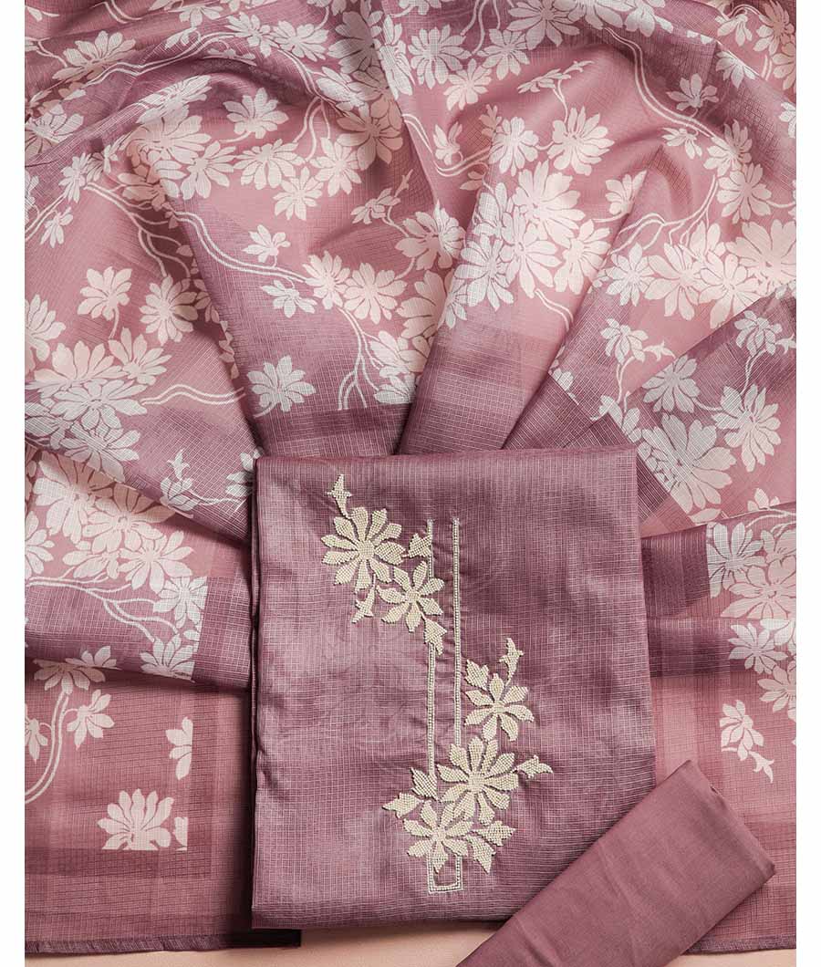 KOTA SILK EMBROIDERED SUIT SET