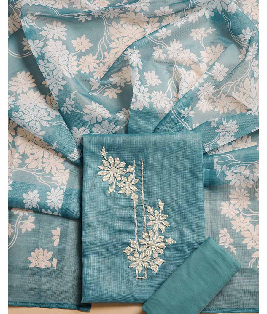 KOTA SILK EMBROIDERED SUIT SET
