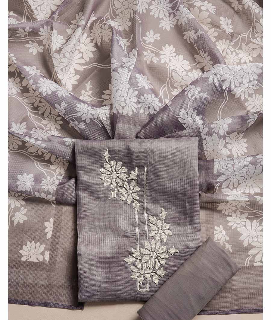 KOTA SILK EMBROIDERED SUIT SET