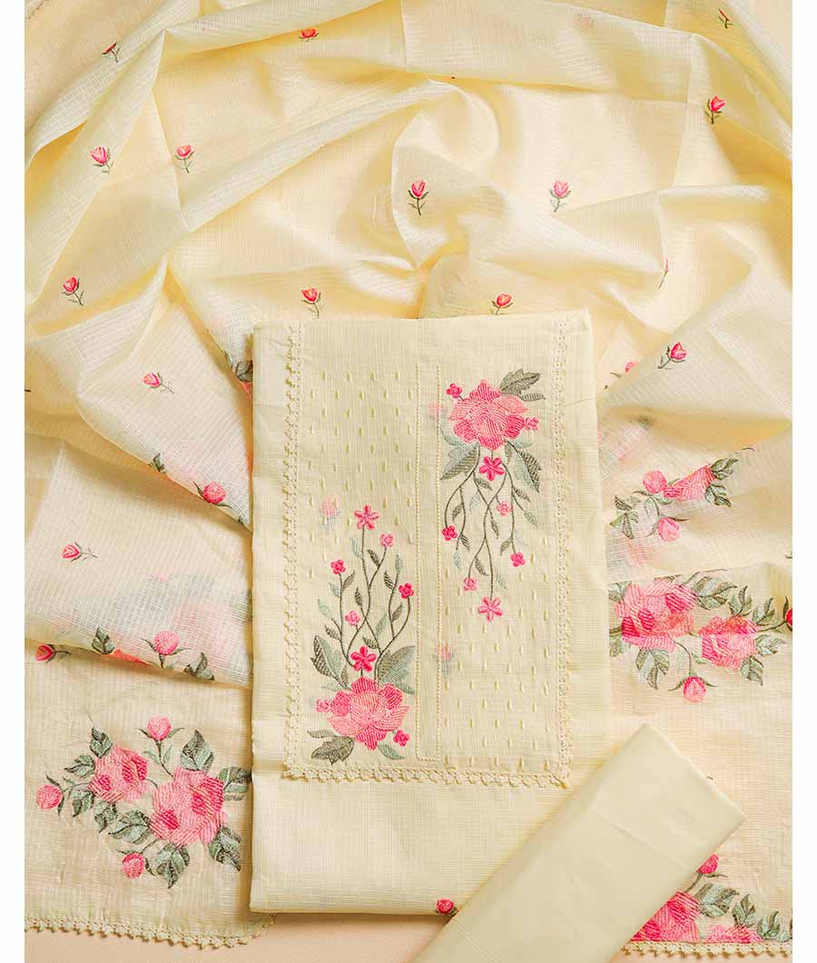 KOTA SILK EMBROIDERED SUIT SET