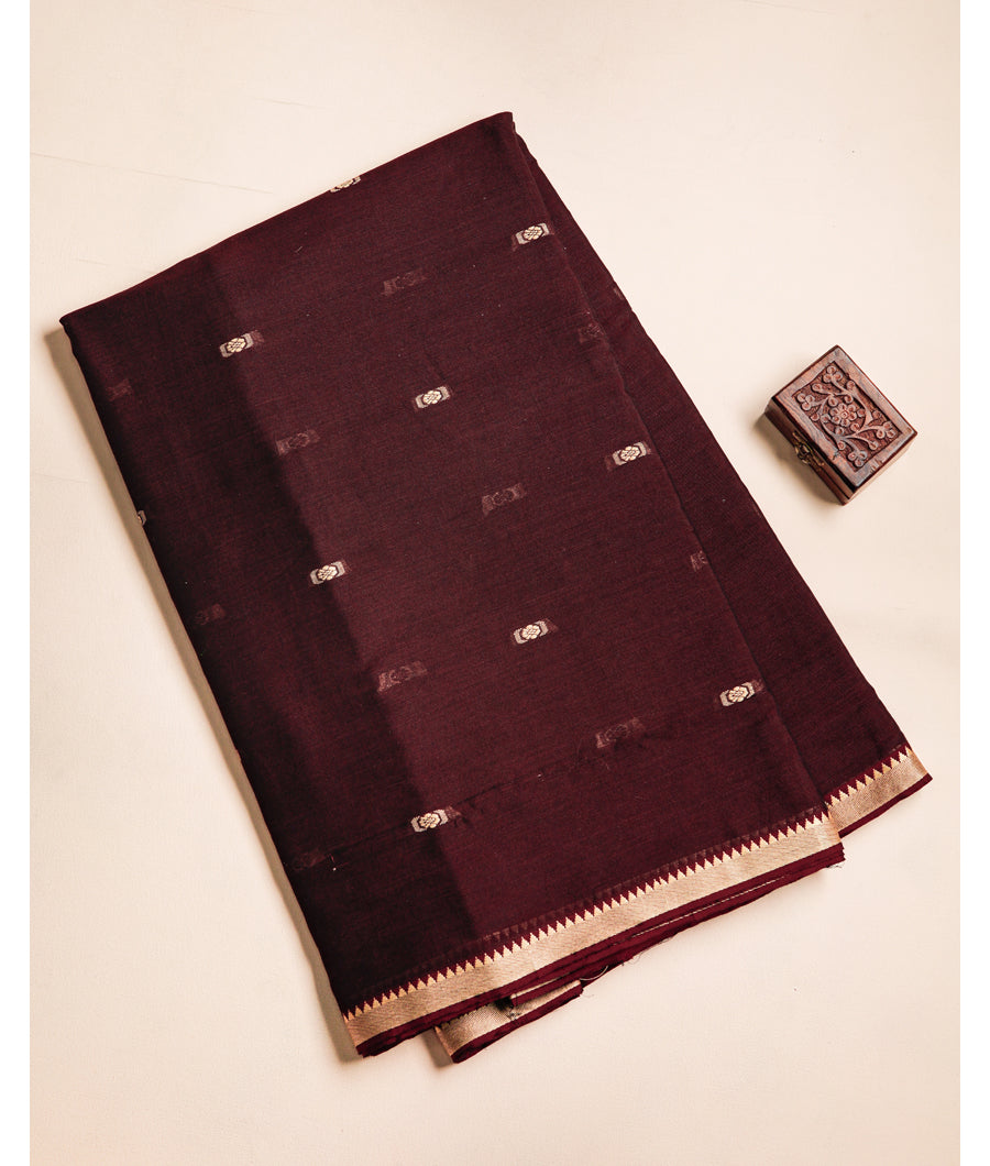 PURE MERCERIZED DHARWAD COTTON BORDER FABRIC