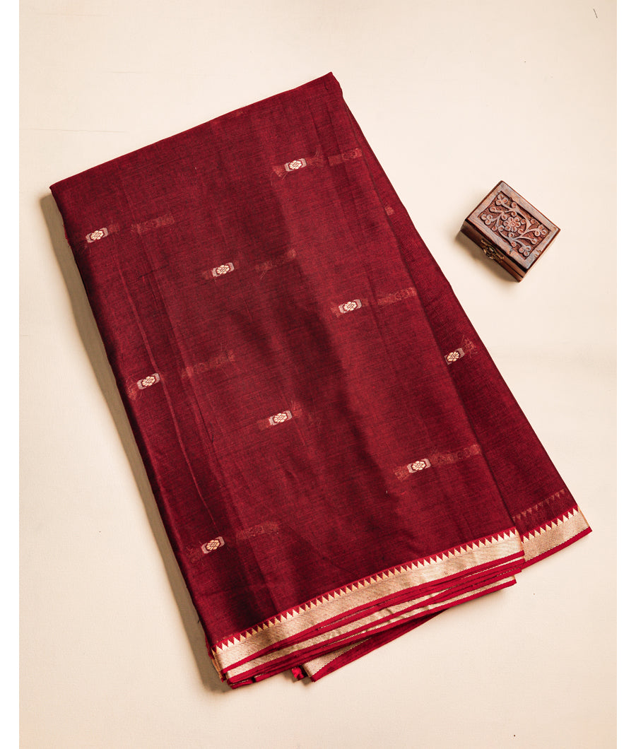 PURE MERCERIZED DHARWAD COTTON BORDER FABRIC