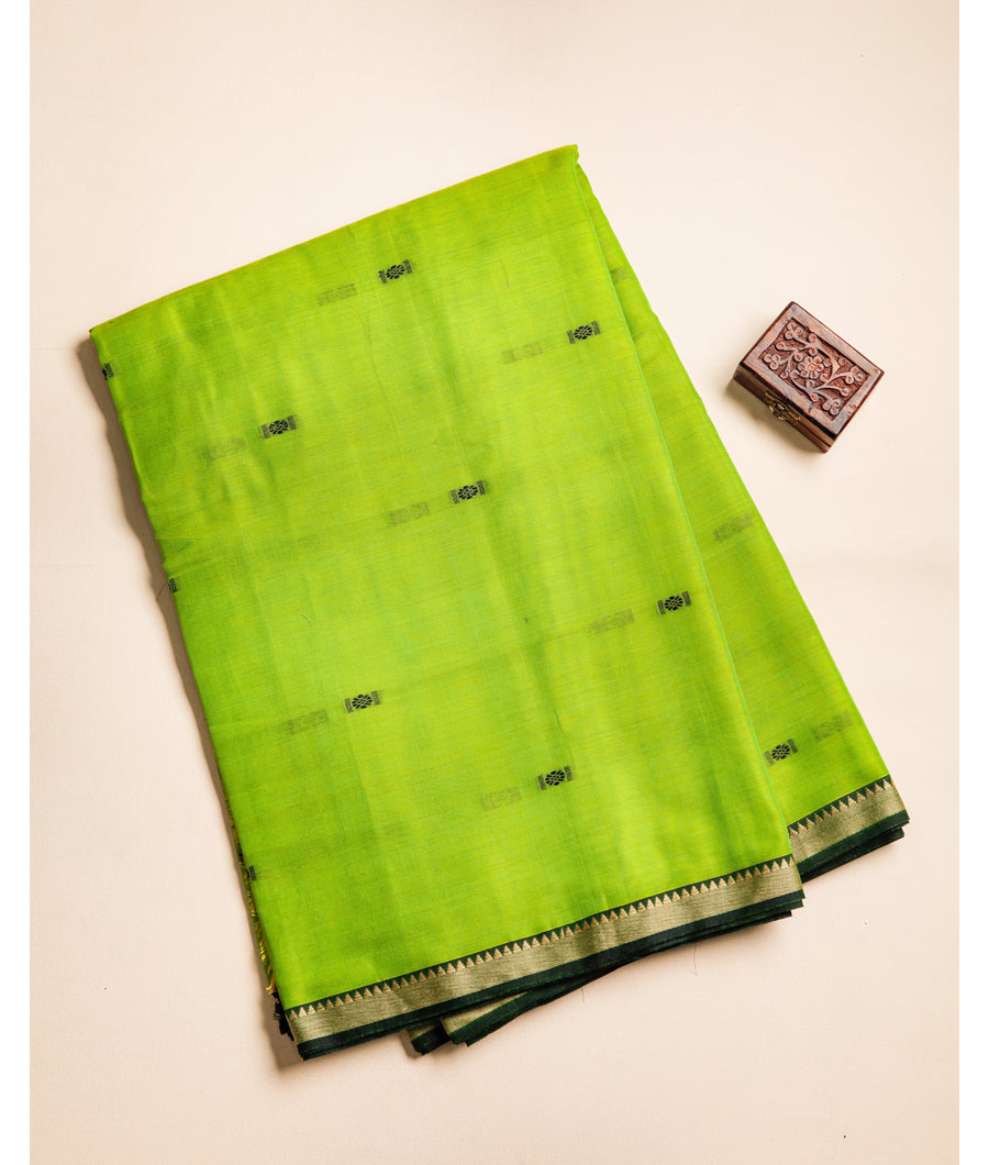 PURE MERCERIZED DHARWAD COTTON BORDER FABRIC