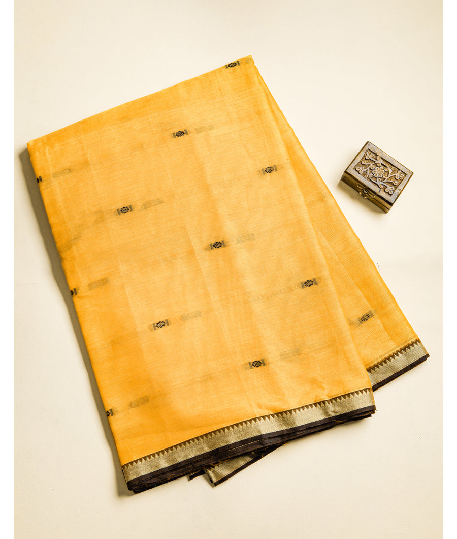 PURE MERCERIZED DHARWAD COTTON BORDER FABRIC