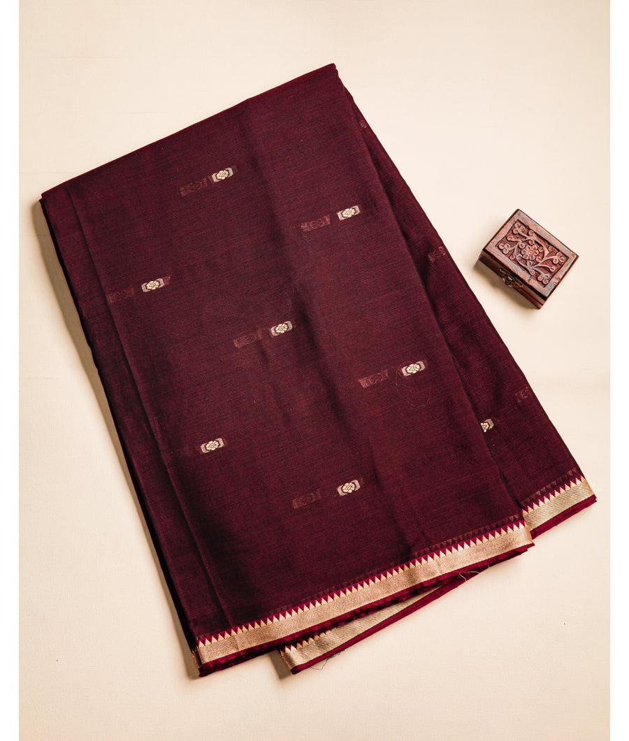 PURE MERCERIZED DHARWAD COTTON BORDER FABRIC