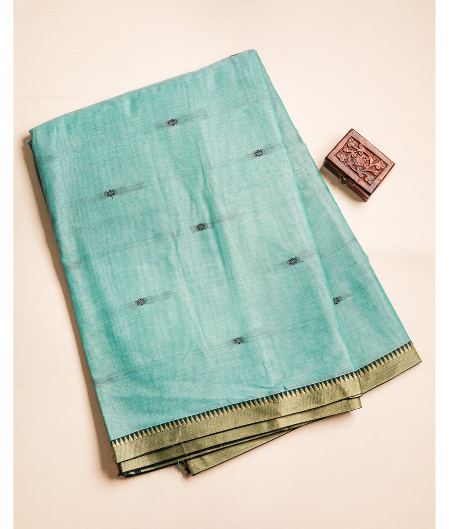 PURE MERCERIZED DHARWAD COTTON BORDER FABRIC