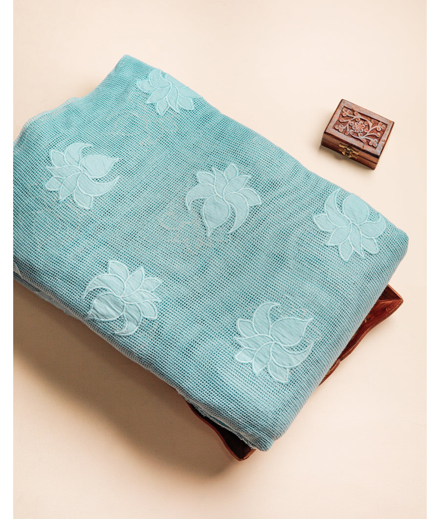 COTTON JUTE APPLIQUE WORK FABRIC