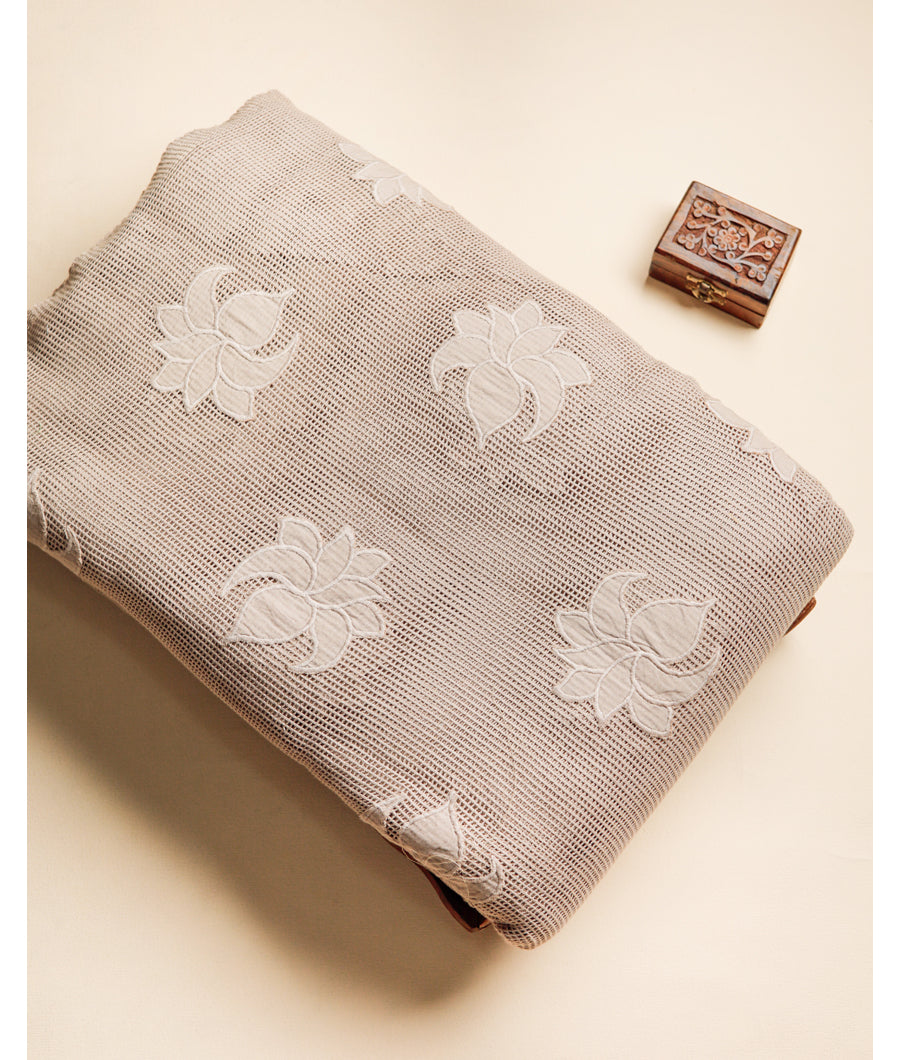 COTTON JUTE APPLIQUE WORK FABRIC