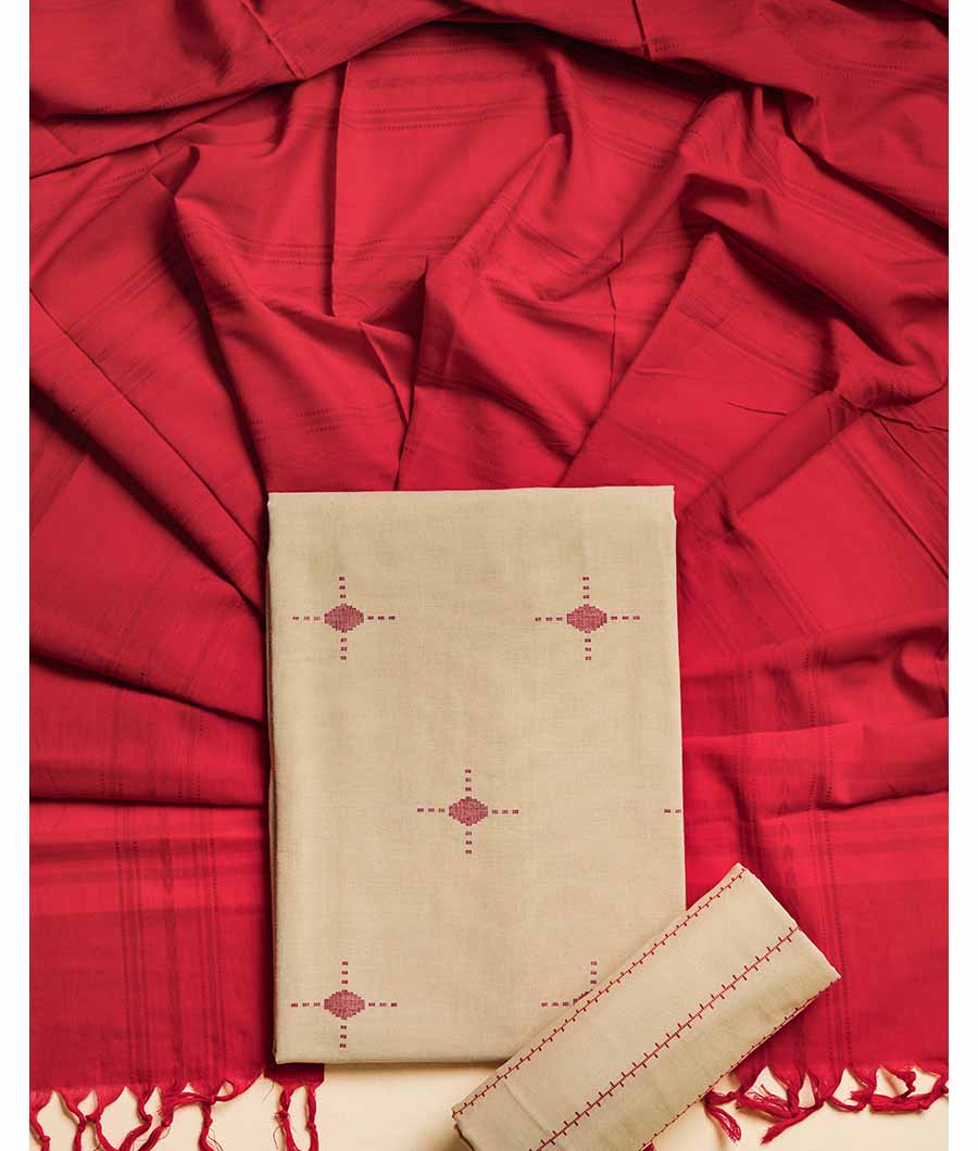 COTTON WOVEN SUIT SET