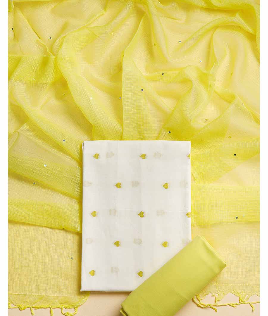COTTON WOVEN WITH KOTA DUPATTA  SUIT SET