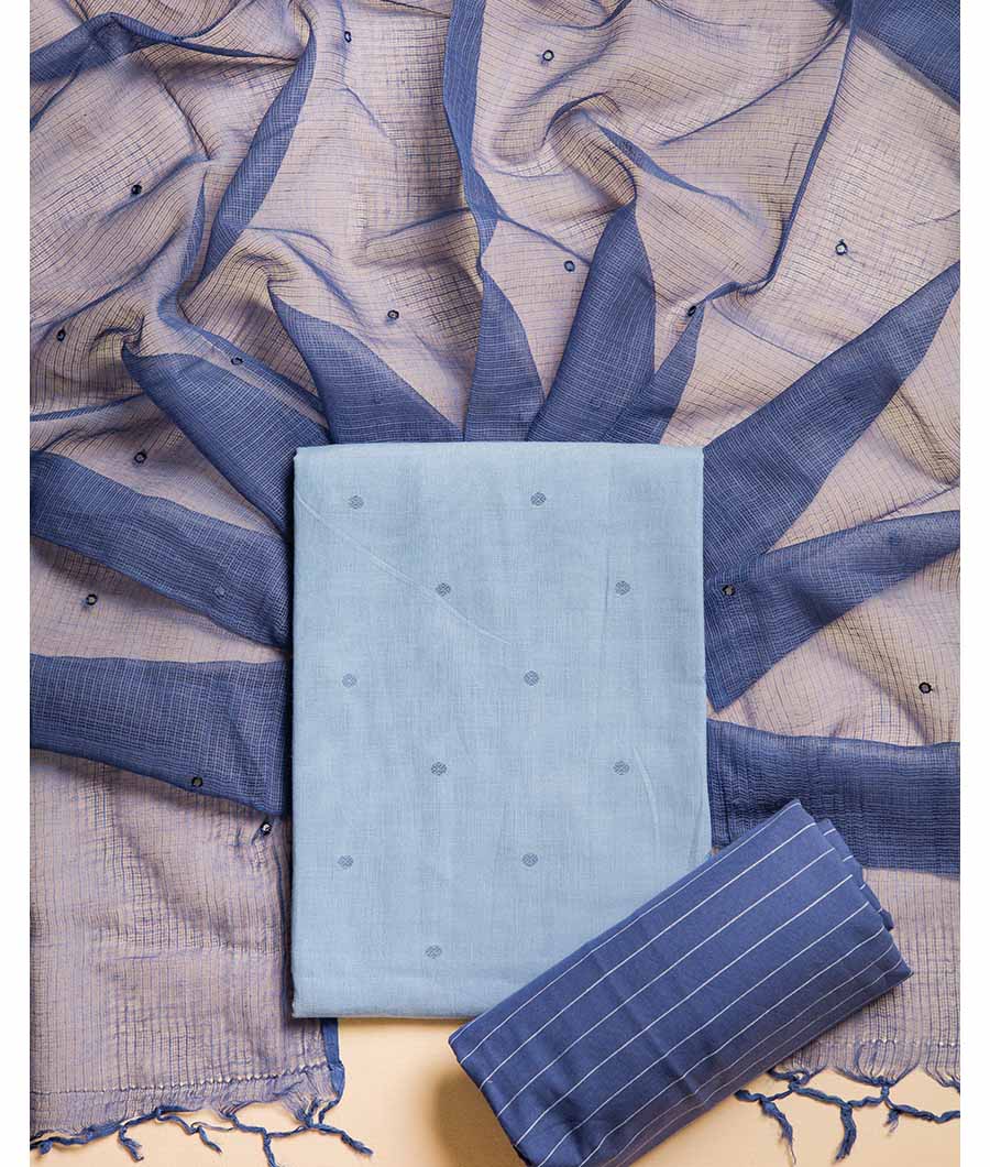 COTTON WOVEN WITH KOTA DUPATTA  SUIT SET