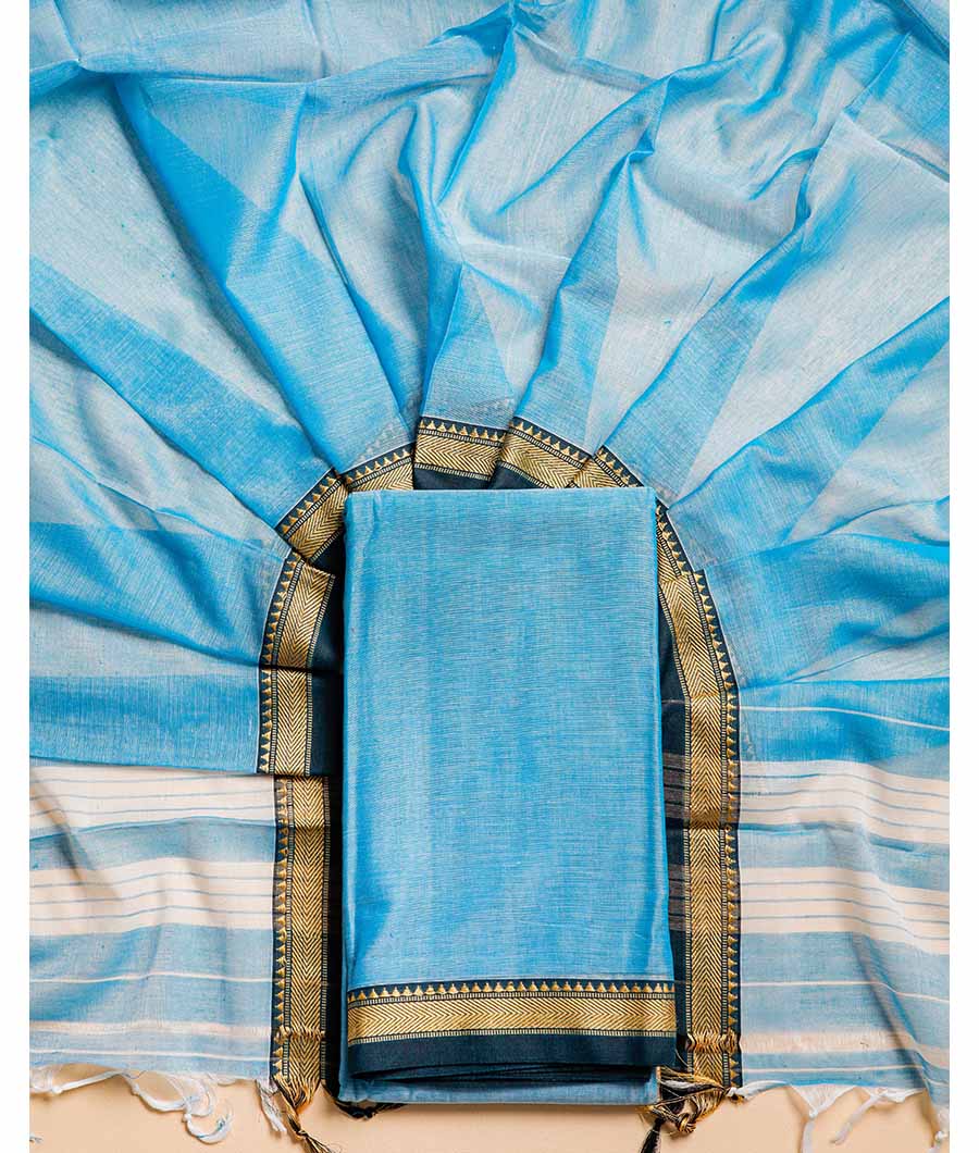 PURE HANDLOOM MERCIDICED NARAYANPET SUIT SET