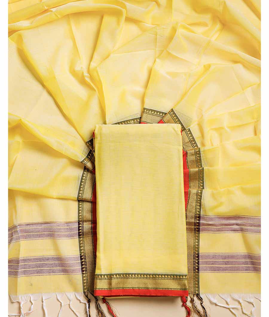 PURE HANDLOOM MERCIDICED NARAYANPET SUIT SET