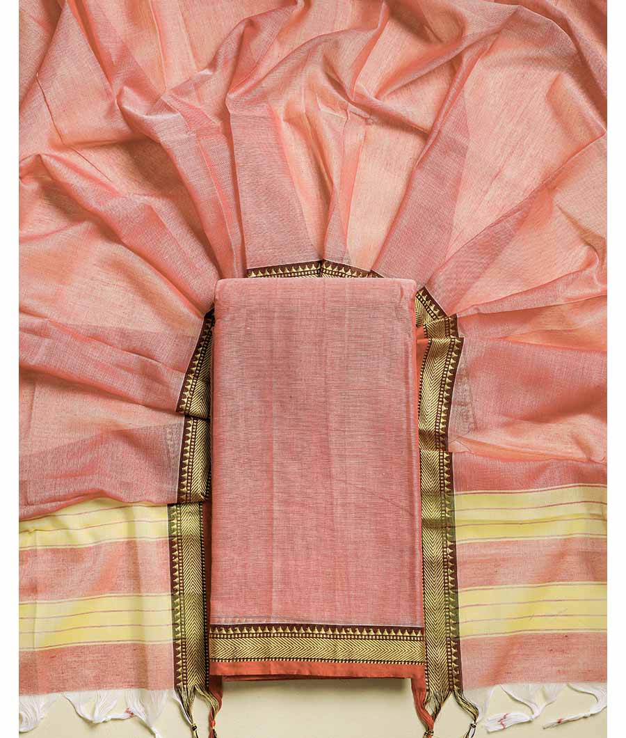 PURE HANDLOOM MERCIDICED NARAYANPET SUIT SET