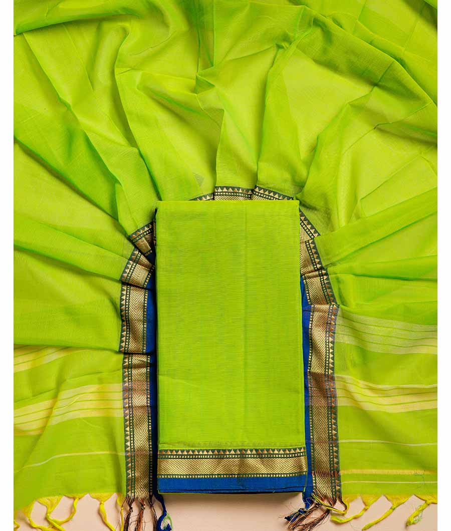 PURE HANDLOOM MERCIDICED NARAYANPET SUIT SET