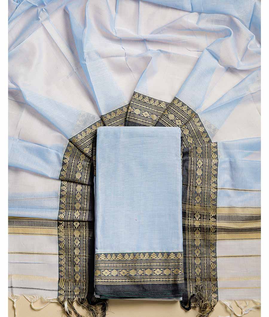 PURE HANDLOOM MERCIDICED NARAYANPET SUIT SET
