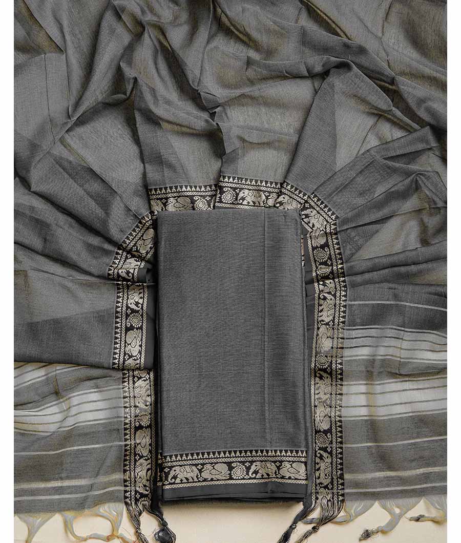 PURE HANDLOOM MERCIDICED NARAYANPET SUIT SET