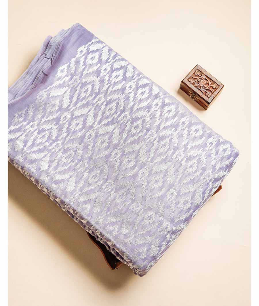 MUL CHANDERI EMBROIDERY FABRIC
