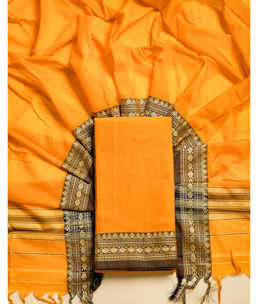PURE HANDLOOM MERCIDICED NARAYANPET SUIT SET