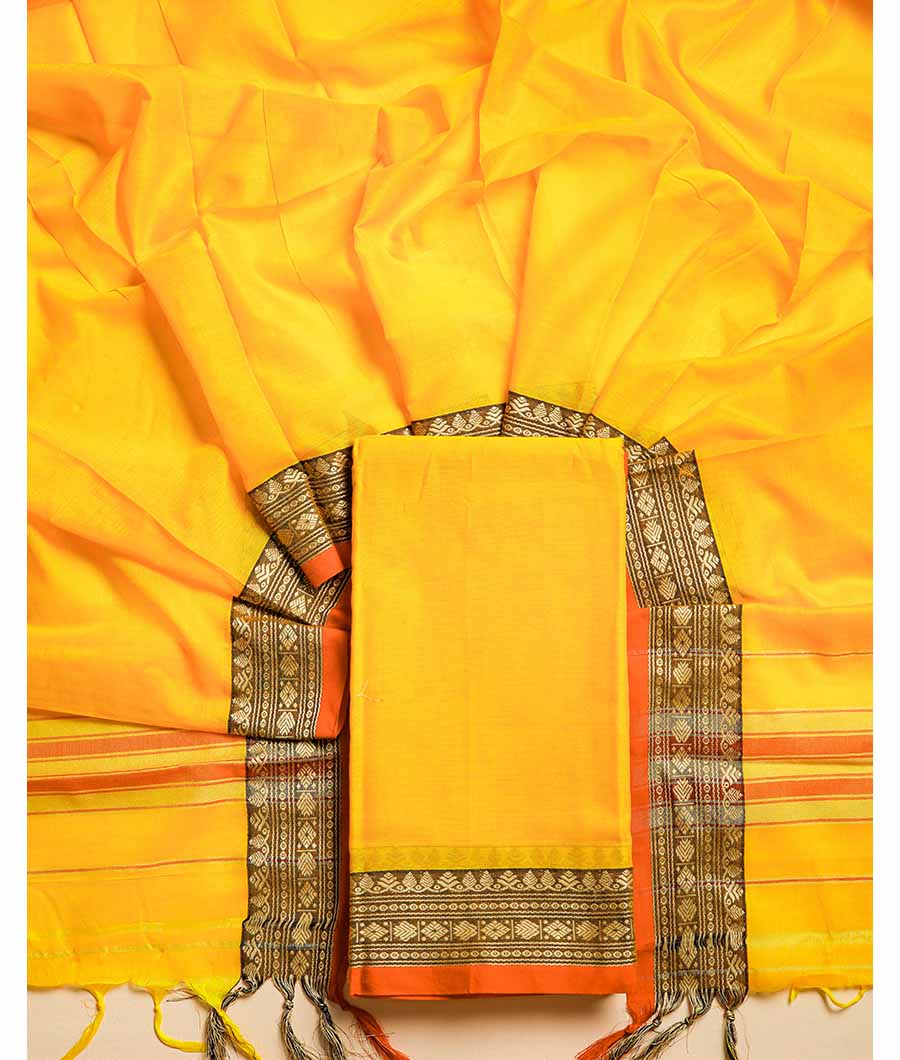 PURE HANDLOOM MERCIDICED NARAYANPET SUIT SET