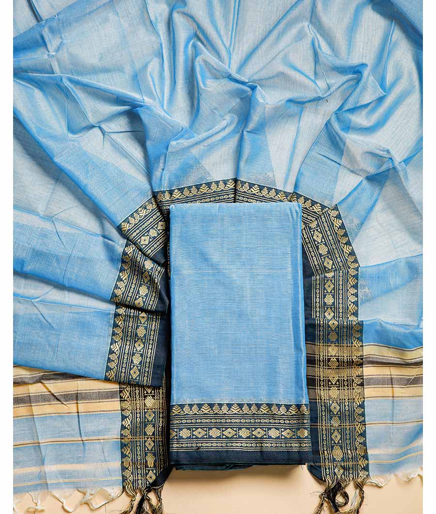 PURE HANDLOOM MERCIDICED NARAYANPET SUIT SET