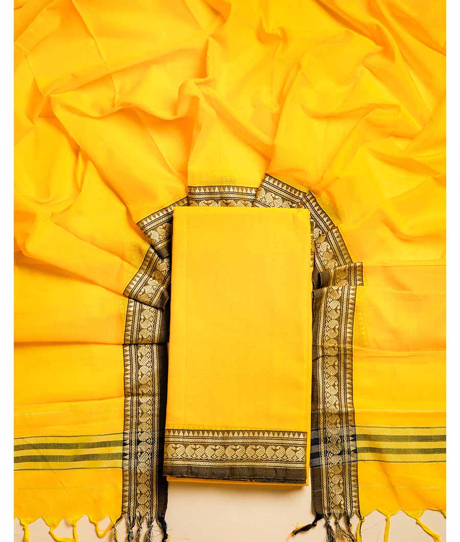 PURE HANDLOOM MERCIDICED NARAYANPET SUIT SET