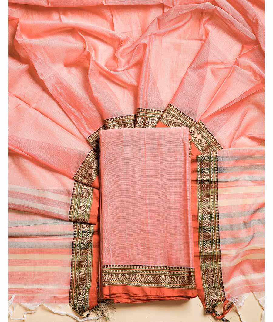 PURE HANDLOOM MERCIDICED NARAYANPET SUIT SET