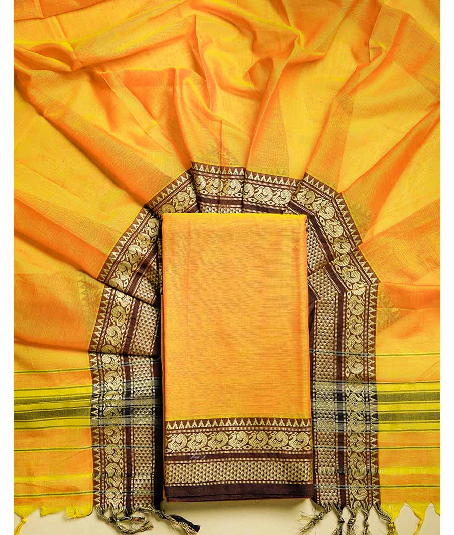 PURE HANDLOOM MERCIDICED NARAYANPET SUIT SET