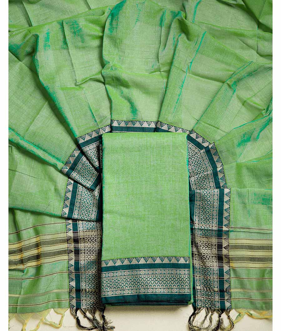 PURE HANDLOOM MERCIDICED NARAYANPET SUIT SET