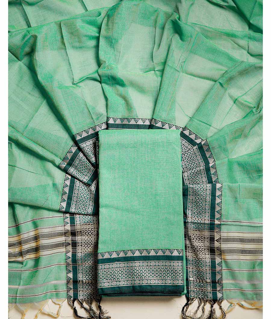 PURE HANDLOOM MERCIDICED NARAYANPET SUIT SET