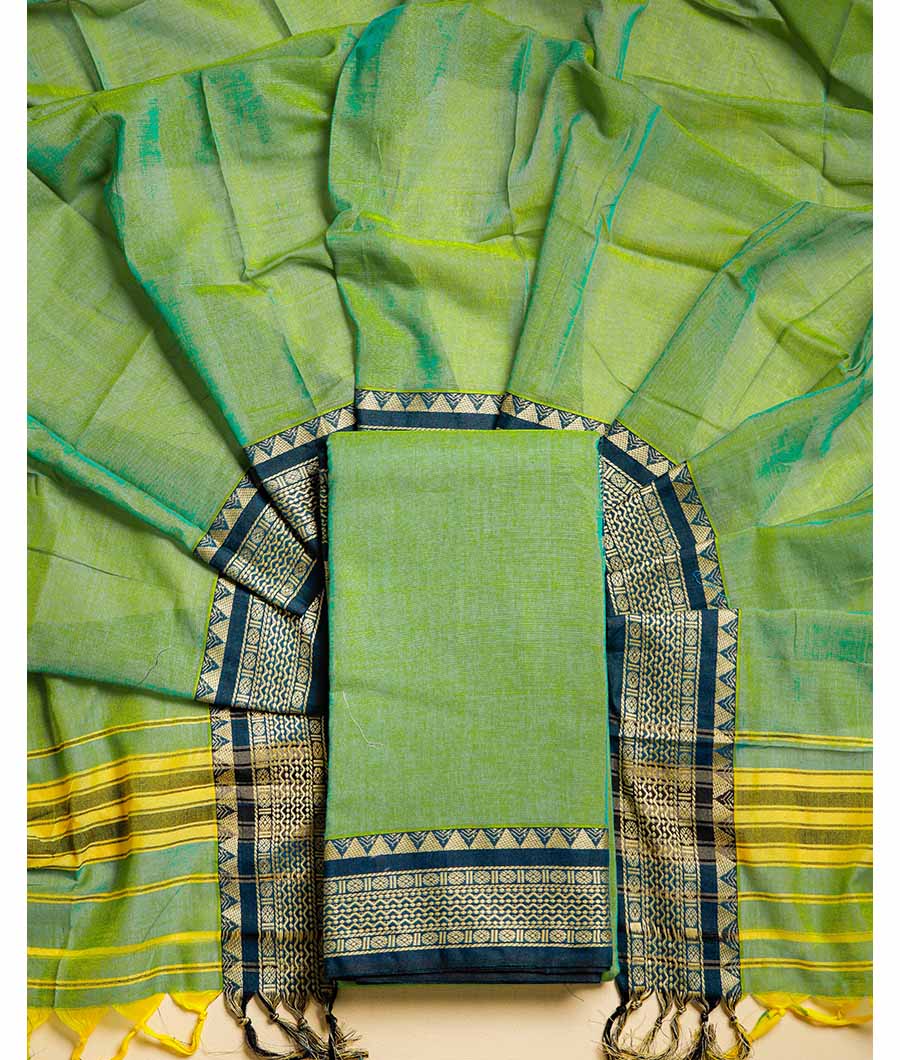 PURE HANDLOOM MERCIDICED NARAYANPET SUIT SET