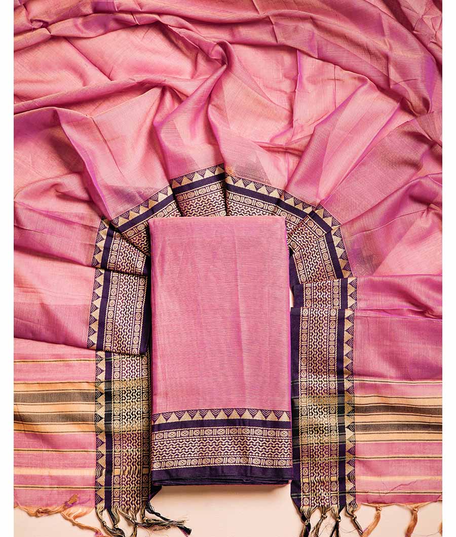 PURE HANDLOOM MERCIDICED NARAYANPET SUIT SET