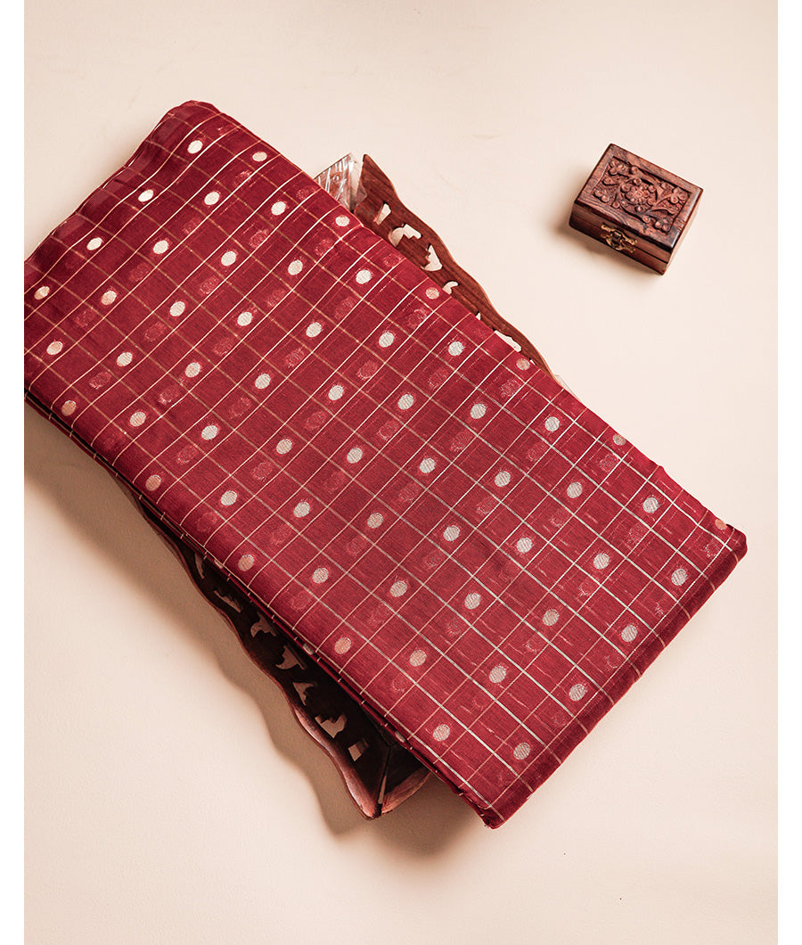 CHANDERI SILK BUTTA FABRIC