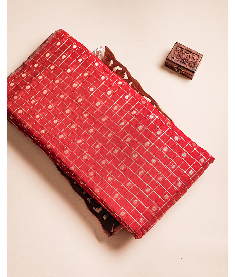 CHANDERI SILK BUTTA FABRIC