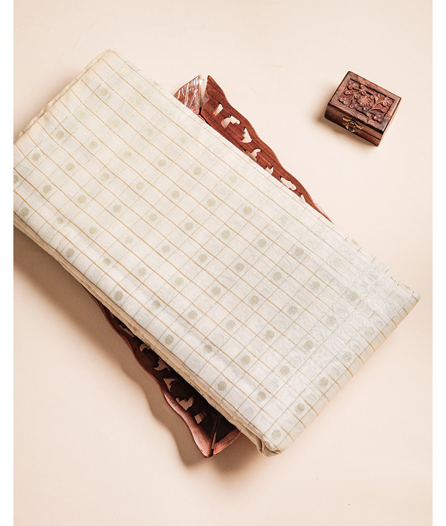 CHANDERI SILK BUTTA FABRIC