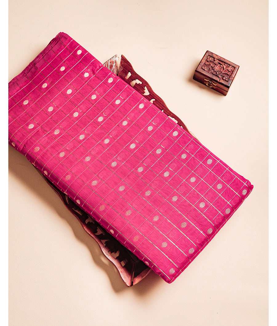 CHANDERI SILK BUTTA FABRIC