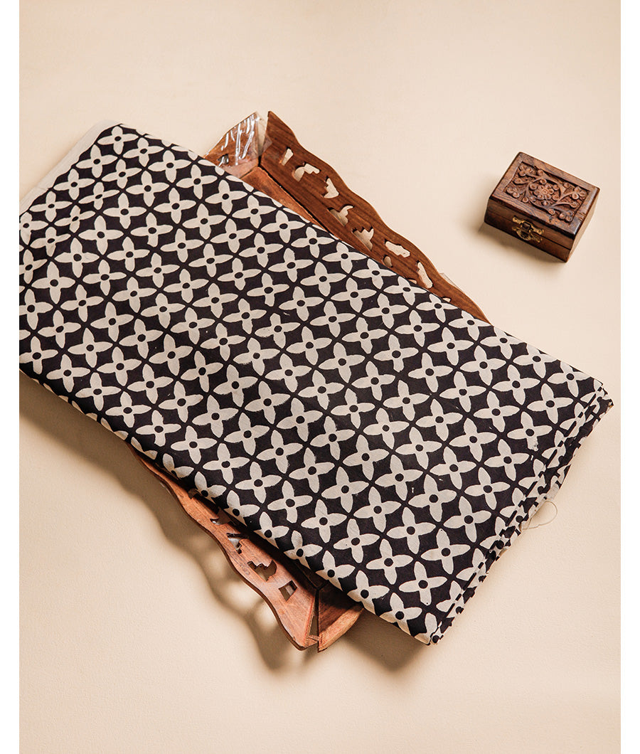 PURE COTTON AKOLA BLOCK PRINTED FABRIC