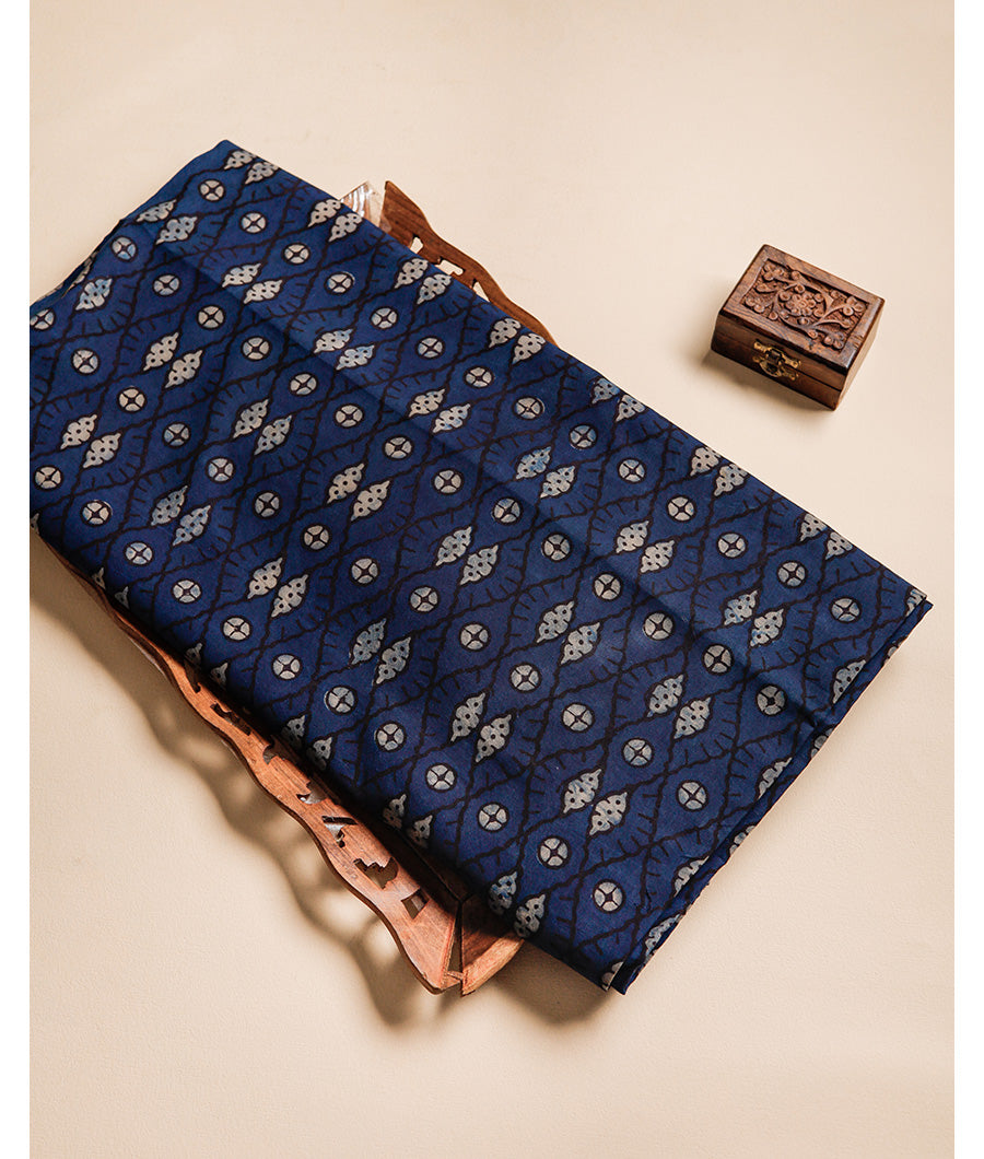 PURE COTTON AKOLA BLOCK PRINTED FABRIC