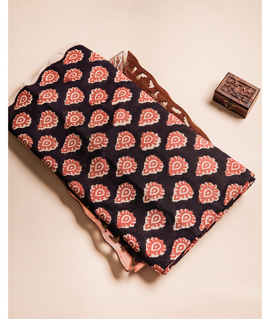 PURE COTTON AKOLA BLOCK PRINTED FABRIC