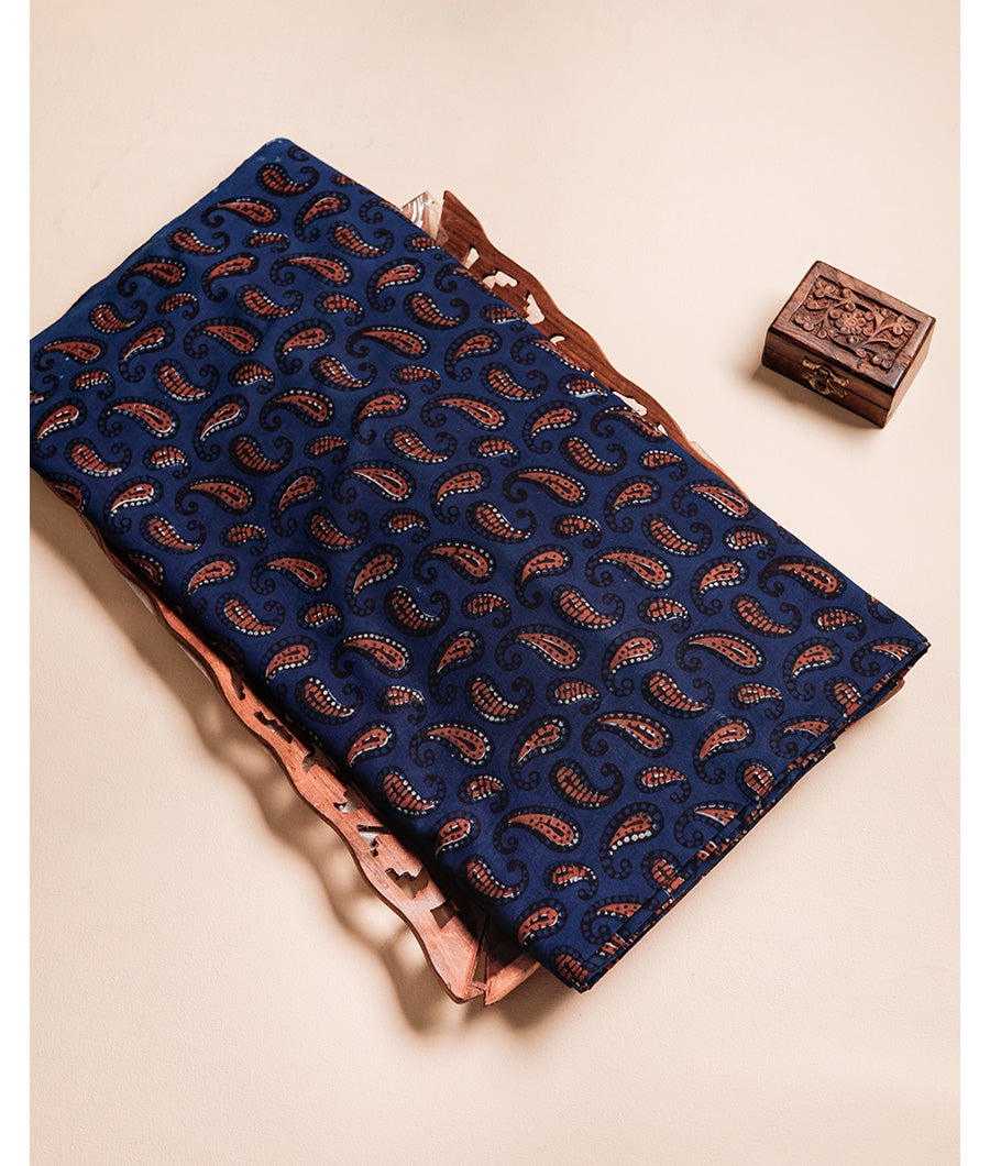 PURE COTTON AKOLA BLOCK PRINTED FABRIC