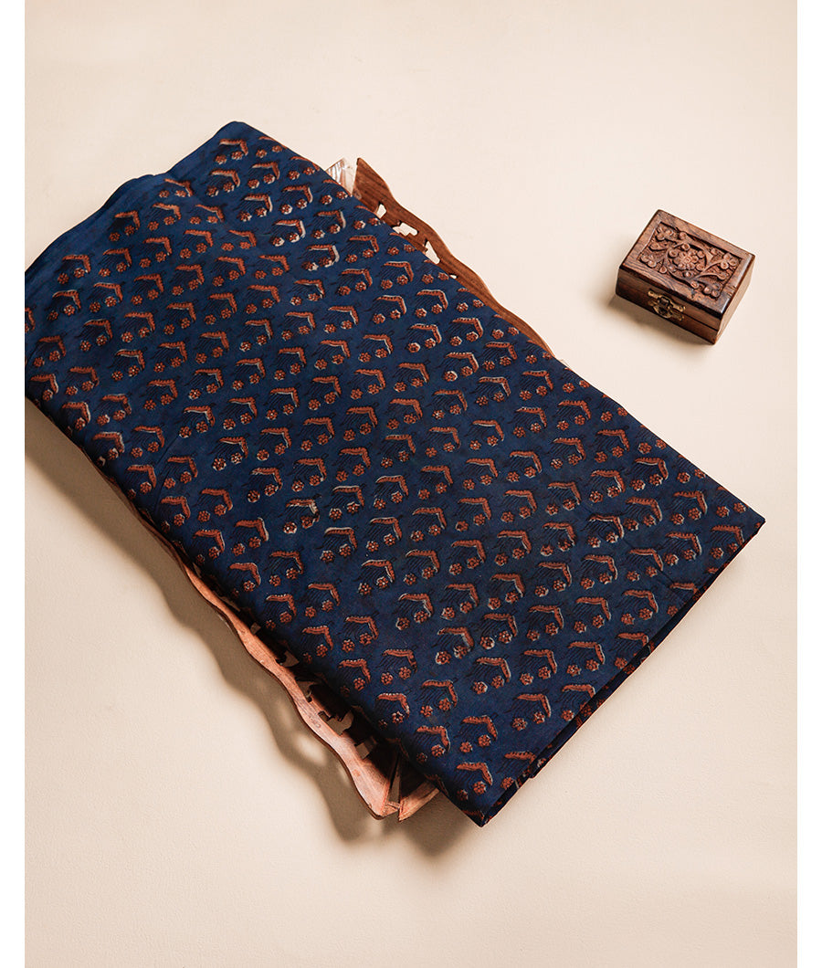PURE COTTON AKOLA BLOCK PRINTED FABRIC