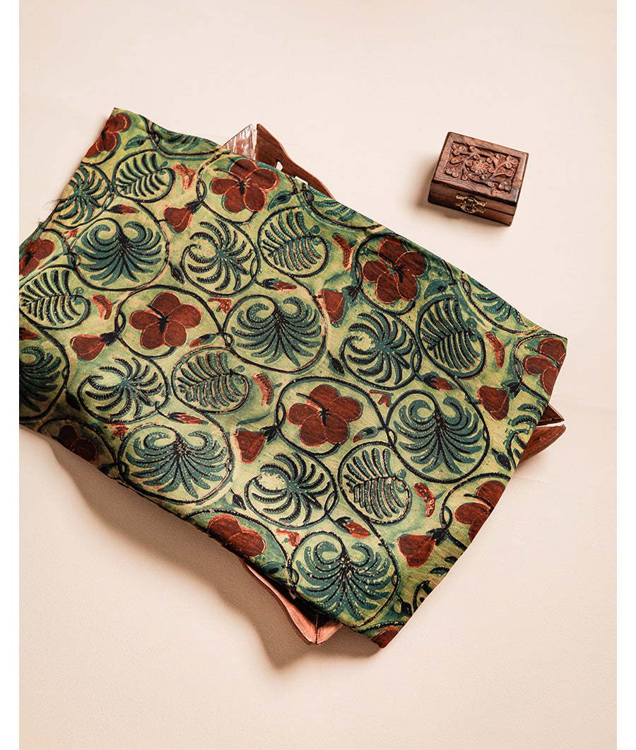 VANASPATI BLOCK PRINTED MODAL SILK FABRIC