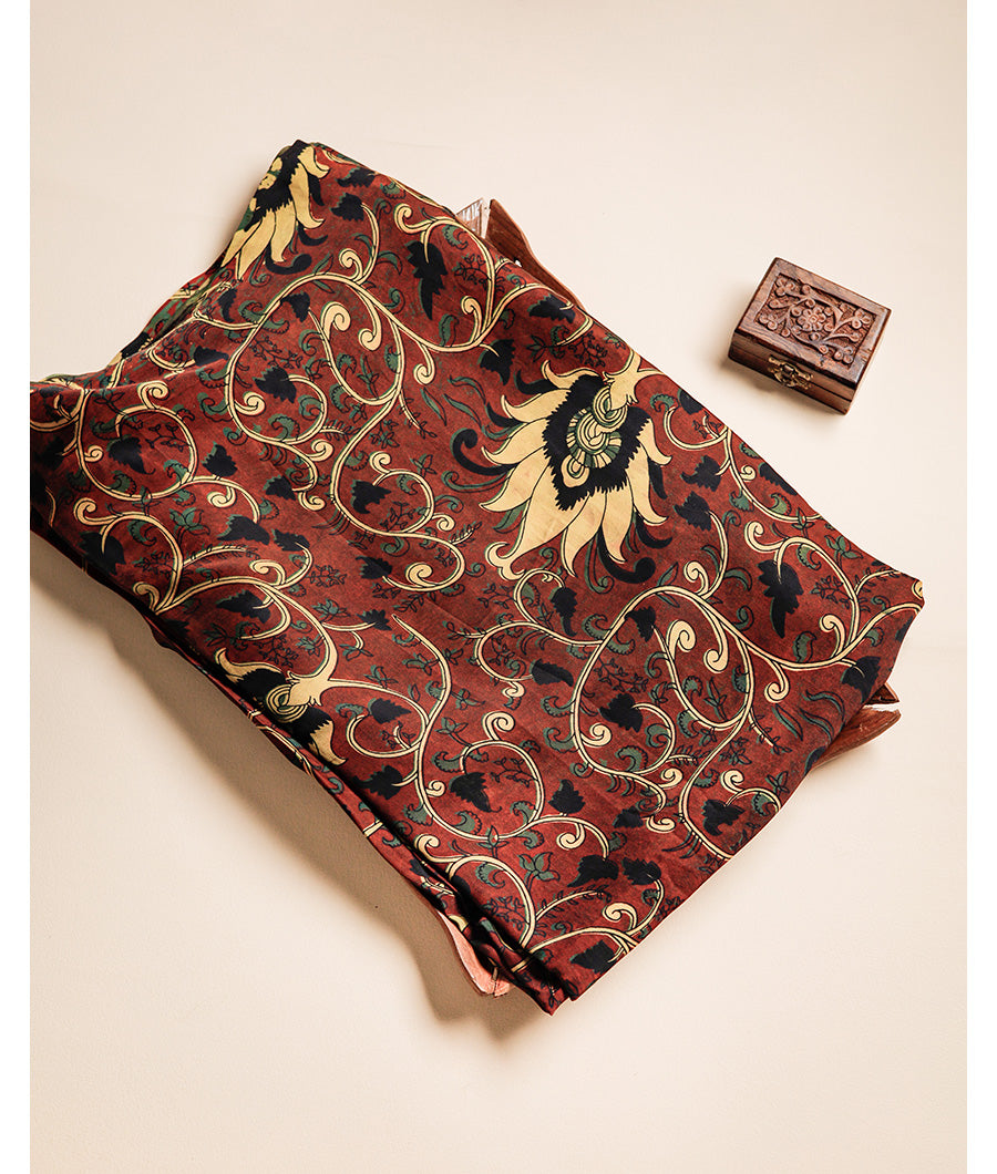 VANASPATI BLOCK PRINTED MODAL SILK FABRIC
