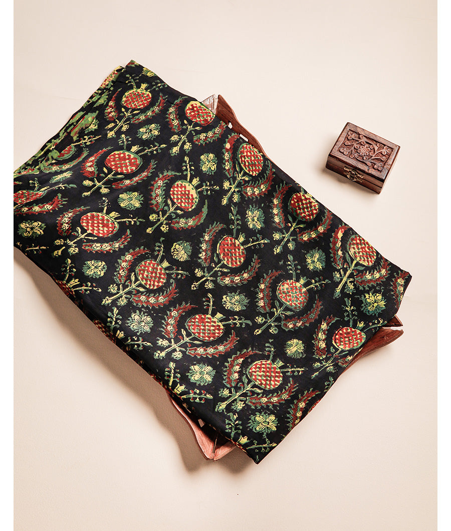VANASPATI BLOCK PRINTED MODAL SILK FABRIC