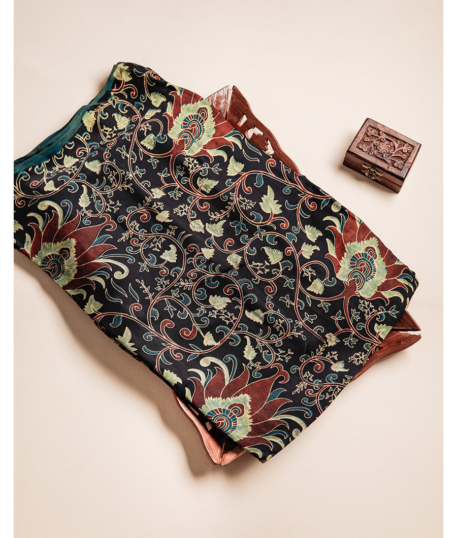 VANASPATI BLOCK PRINTED MODAL SILK FABRIC