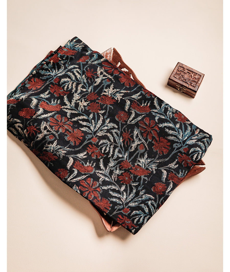 VANASPATI BLOCK PRINTED MODAL SILK FABRIC