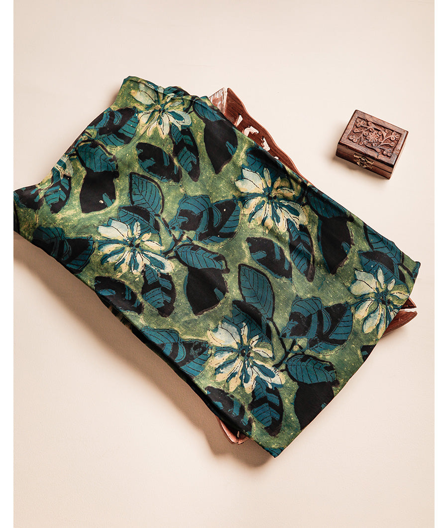VANASPATI BLOCK PRINTED MODAL SILK FABRIC