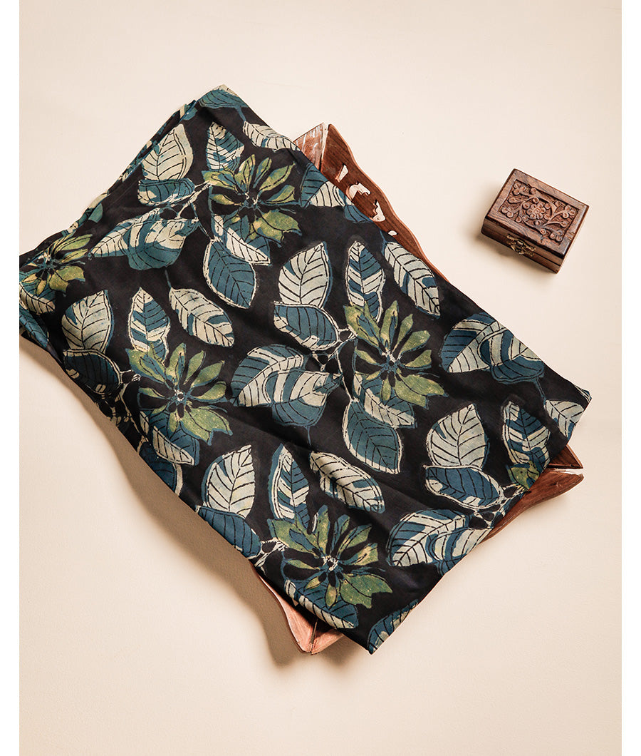 VANASPATI BLOCK PRINTED MODAL SILK FABRIC